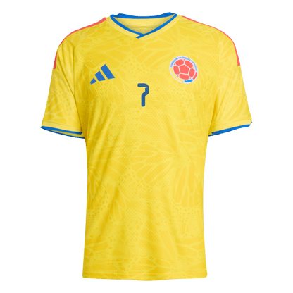 Colombia World Cup 2026 Koti Pelipaita (Player Version) Miesten LUIS DíAZ #7 - kuva 3