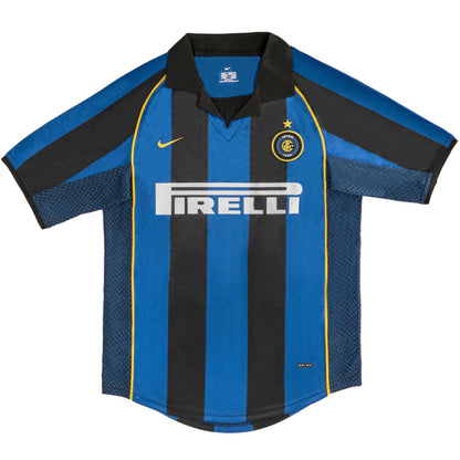 Inter Milan 2001/02 Koti Retro -pelipaita Miesten - kuva 3