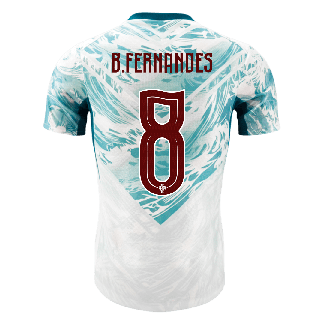 Portugal World Cup 2026 Vieras Pelipaita (Player Version) Miesten B.FERNANDES #8 - kuva 9