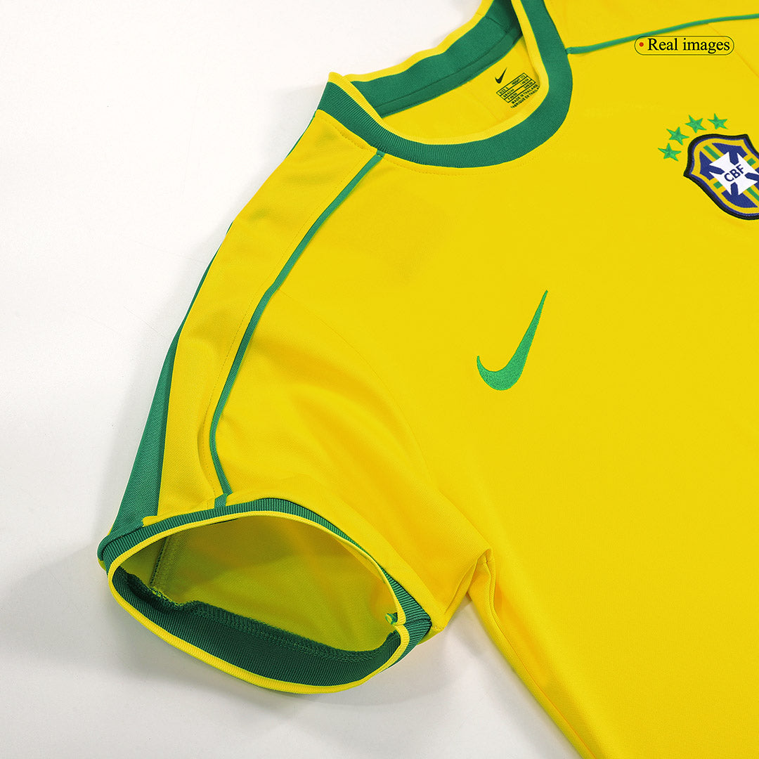 Brazil 1998 Koti Retro -pelipaita Miesten - kuva 3