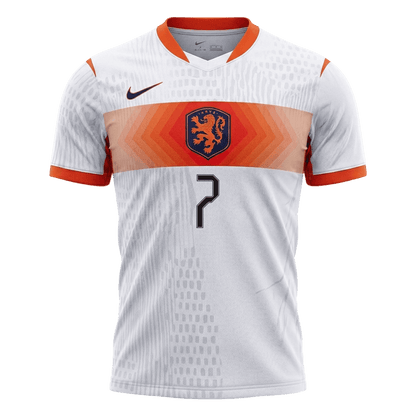 Netherlands World Cup 2026 Vieras Pelipaita (Player Version) Miesten XAVI #7 - kuva 7