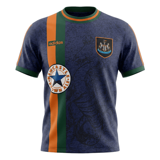 Newcastle United 1997/98 Vieras Retro -pelipaita Miesten
