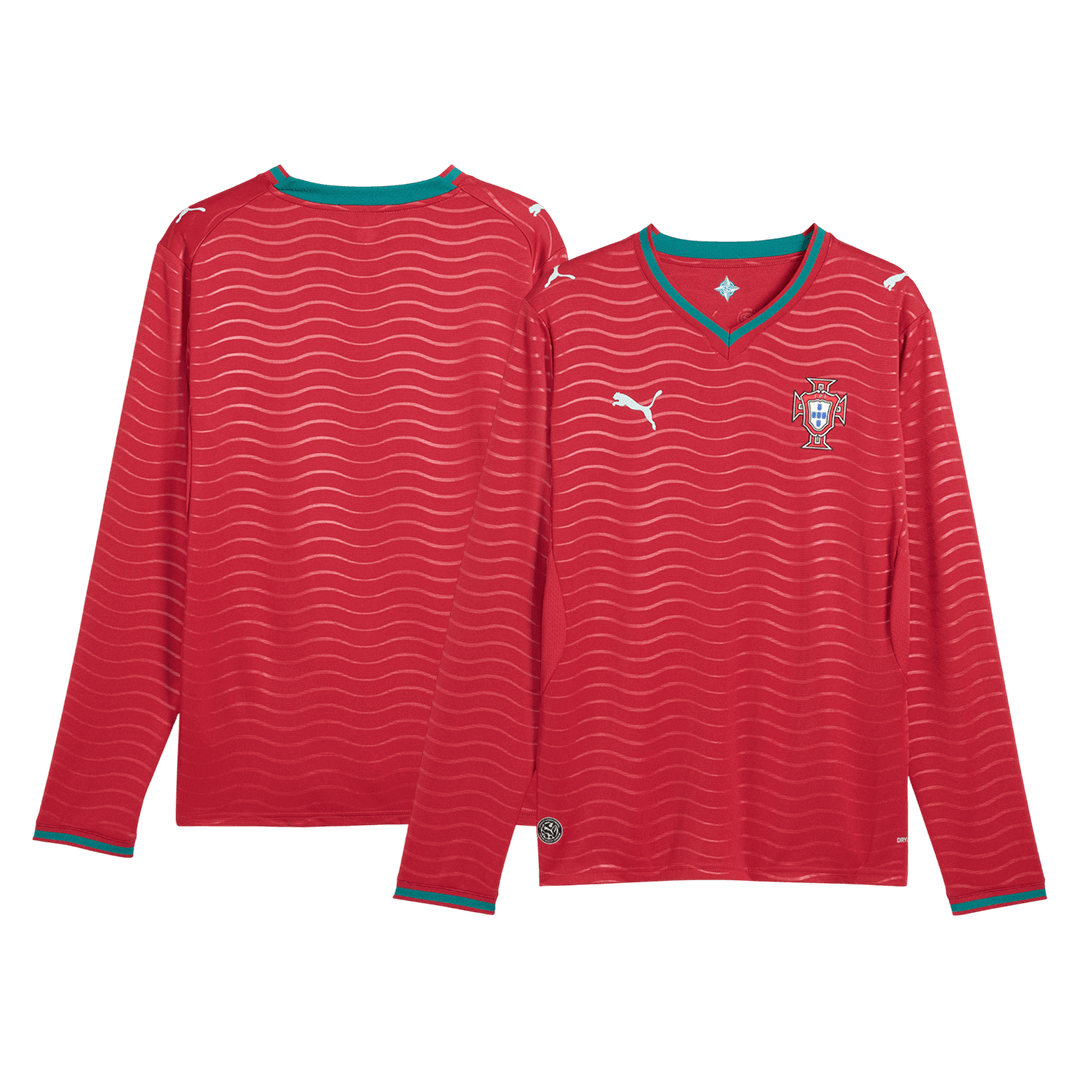 Portugal World Cup 2026 Koti Pitk?hihainen pelipaita Miesten - kuva 8