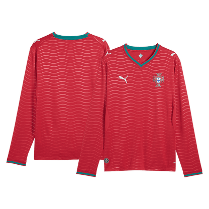 Portugal World Cup 2026 Koti Pitk?hihainen pelipaita Miesten - kuva 8
