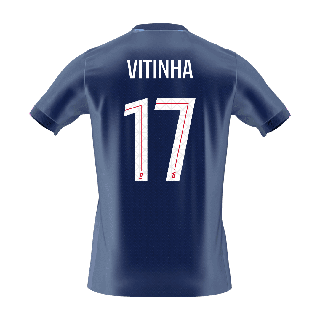 PSG 2025/26 Koti Pelipaita Miesten VITINHA #17 [PREMIUM] - kuva 8