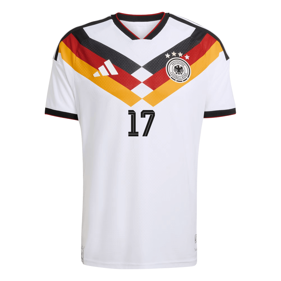 Germany World Cup 2026 Koti Pelipaita (Player Version) Miesten WIRTZ #17 - kuva 9