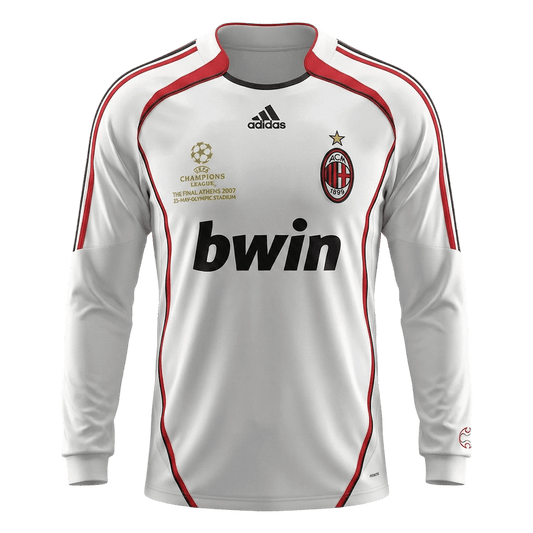 AC Milan 2006/07 Vieras Pitk?hihainen Retro -pelipaita Miesten