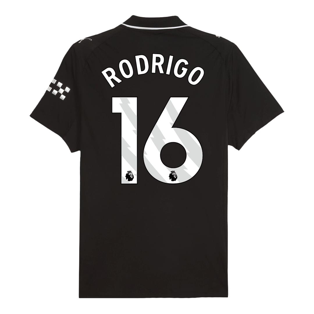 Manchester City 2025/26 Vieras Pelipaita (Player Version) Miesten RODRIGO #16 - kuva 4