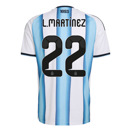 Argentina World Cup 2026 Koti Pelipaita Miesten L. MARTINEZ #22 [PREMIUM] - kuva 2