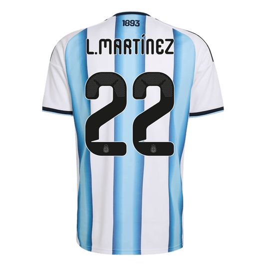 Argentina World Cup 2026 Koti Pelipaita Miesten L. MARTINEZ #22 [PREMIUM] - kuva 2