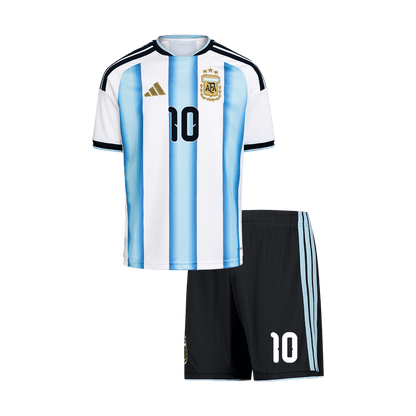 Argentina World Cup 2026 Koti Pelipaitasetti Lasten MESSI #10 [PREMIUM] - kuva 10