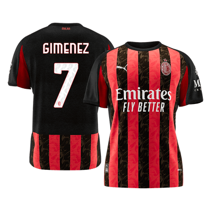 AC Milan 2025/26 Koti Pelipaita Miesten GIMENEZ #7 [PREMIUM]