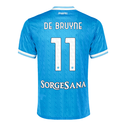 Napoli 2025/26 Koti Pelipaita Miesten DE BRUYNE #11 - kuva 8
