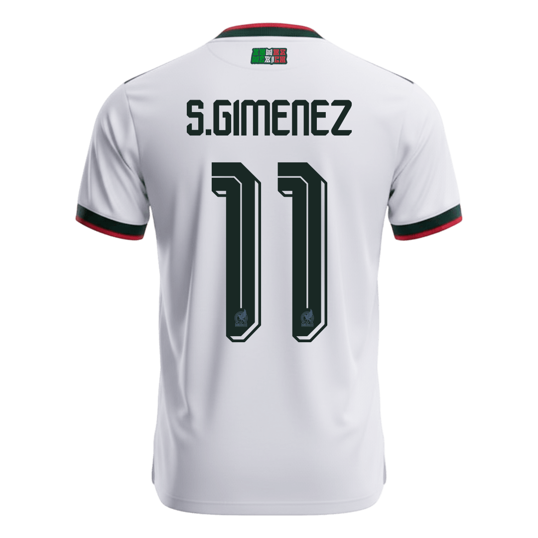 Mexico World Cup 2026 Vieras Pelipaita Miesten S.GIMENEZ #11 - kuva 9