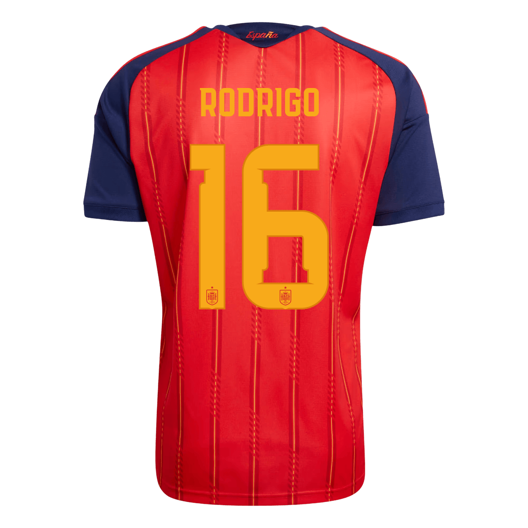 Spain World Cup 2026 Koti Pelipaita Miesten RODRIGO #16 [PREMIUM] - kuva 3
