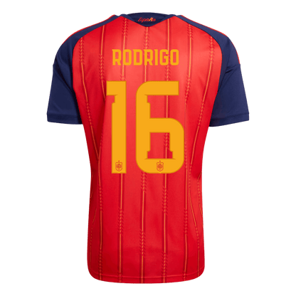 Spain World Cup 2026 Koti Pelipaita Miesten RODRIGO #16 [PREMIUM] - kuva 3