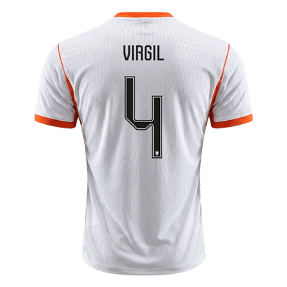 Netherlands World Cup 2026 Vieras Pelipaita (Player Version) Miesten VIRGIL #4 - kuva 8