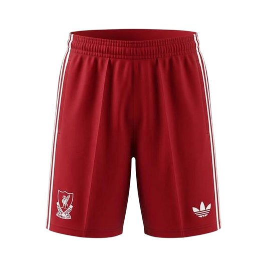 Liverpool vierasshortsit 2026/27 – shortsien etupuoli