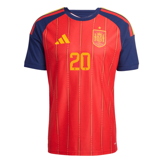 Spain World Cup 2026 Koti Pelipaita (Player Version) Miesten PEDRI #20 - kuva 2