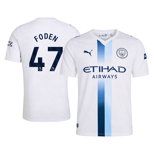Manchester City kolmas pelipaita 2026/27 – Foden #47 – etu- ja takapuoli