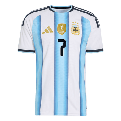 Argentina World Cup 2026 Koti Pelipaita (Player Version) Miesten DE PAUL #7 - kuva 2