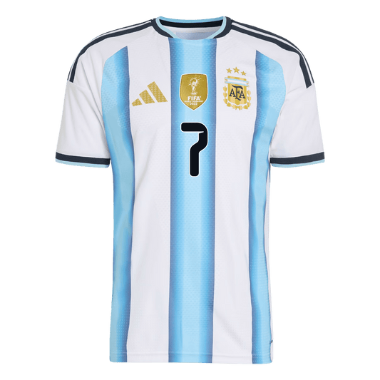 Argentina World Cup 2026 Koti Pelipaita (Player Version) Miesten DE PAUL #7 - kuva 2