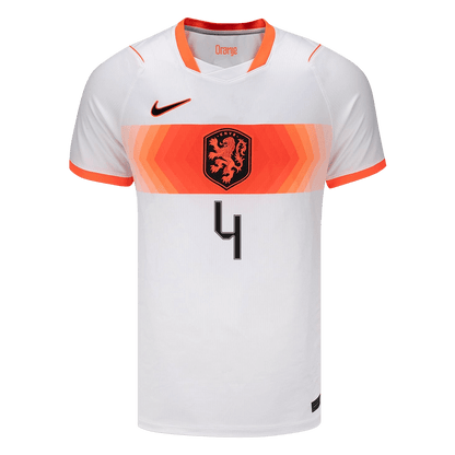 Netherlands World Cup 2026 Vieras Pelipaita Miesten VIRGIL #4 - kuva 2