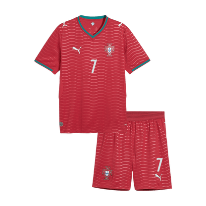 Portugal World Cup 2026 Koti Pelipaitasetti Lasten RONALDO #7 [PREMIUM] - kuva 11