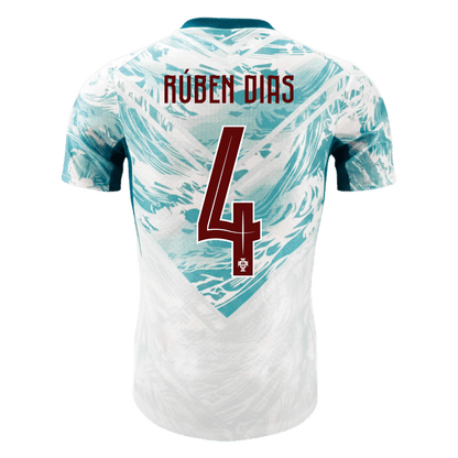 Portugal World Cup 2026 Vieras Pelipaita (Player Version) Miesten RúBEN DIAS #4 - kuva 9