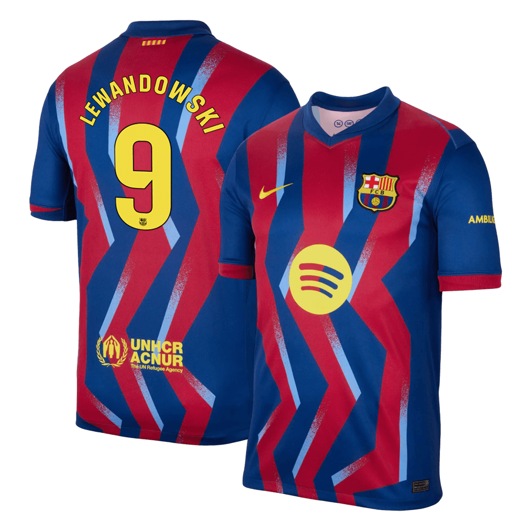 Barcelona 2025/26 Nelj?s Pelipaita Miesten LEWANDOWSKI #9