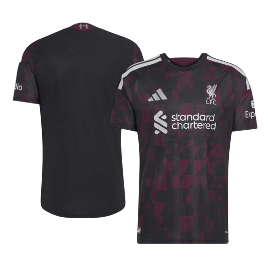 Liverpool kolmas pelipaita 2026/27 (pelaajaversio) – etu- ja takapuoli