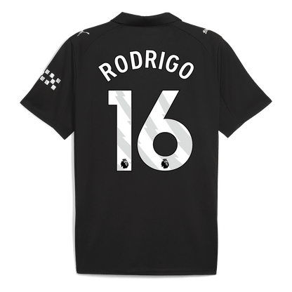 Manchester City 2025/26 Vieras Pelipaita Miesten RODRIGO #16 - kuva 8