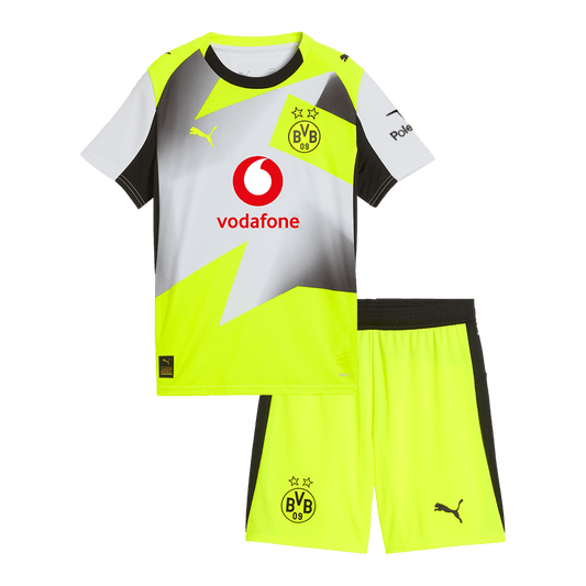Borussia Dortmund 2025/26 Vieras Pelipaitasetti Lasten
