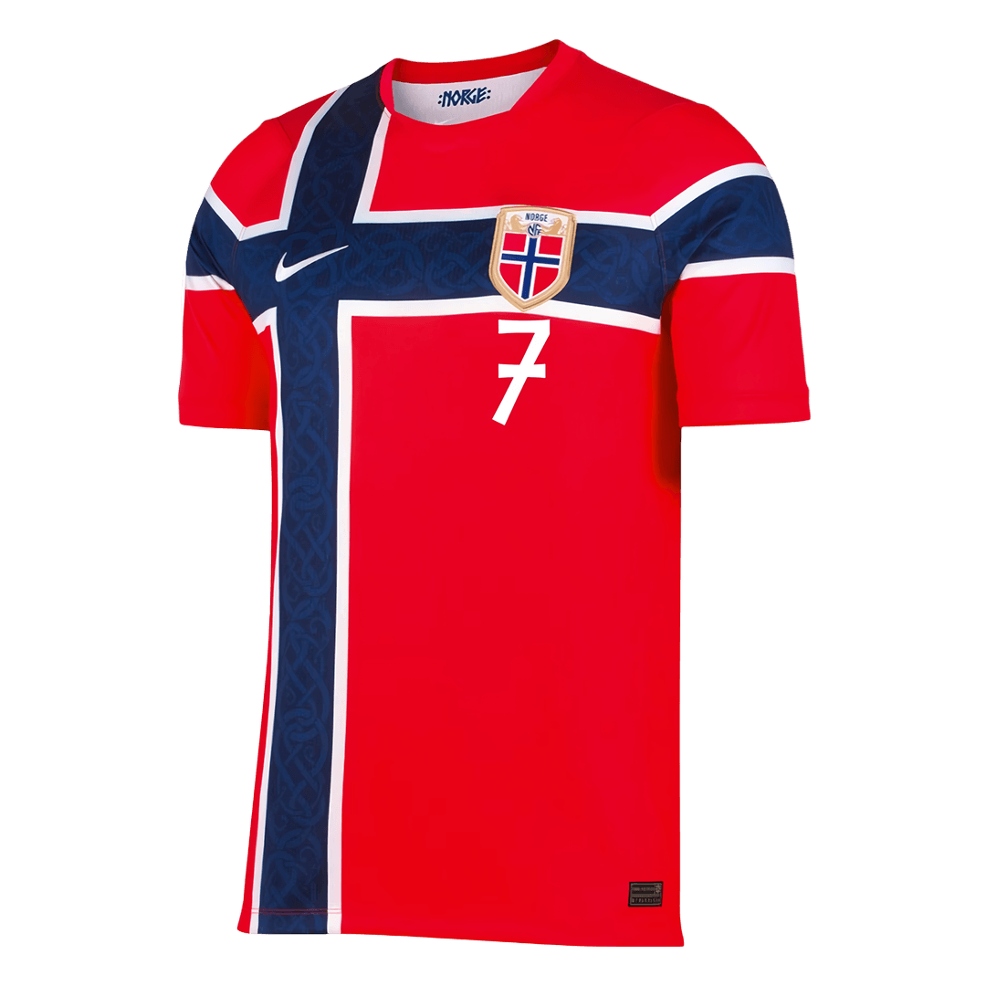 Norway World Cup 2026 Koti Pelipaita Miesten S?RLOTH #7 - kuva 3