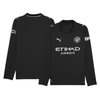 Manchester City 2025/26 Vieras Pitk?hihainen pelipaita Miesten - kuva 8