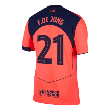Barcelona 2025/26 UCL Kolmas Pelipaita (Player Version) Miesten F.DE JONG #21 - kuva 12