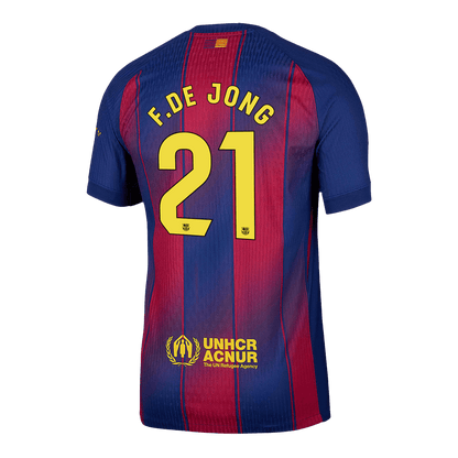 Barcelona 2025/26 Koti Pelipaita (Player Version) Miesten F.DE JONG #21 - kuva 13