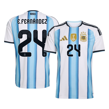 Argentina World Cup 2026 Koti Pelipaita Miesten E. FERNANDEZ #24 [PREMIUM]