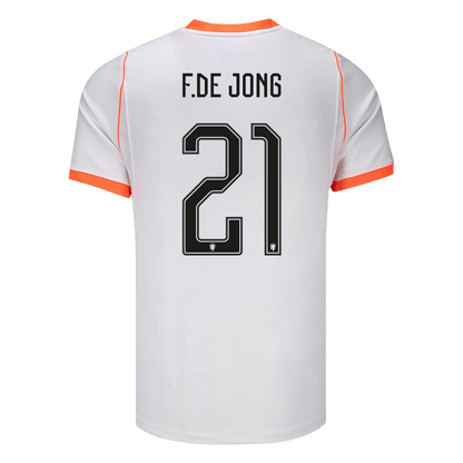 Netherlands World Cup 2026 Vieras Pelipaita Miesten F.DE JONG #21 - kuva 3