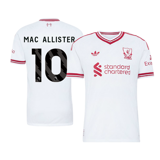 Liverpool vieraspelipaita 2026/27 – Mac Allister #10 (pelaajaversio)