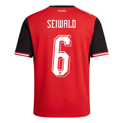 Austria World Cup 2026 Koti Pelipaita Miesten SEIWALD #6 - kuva 9